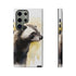 Badger on a Yellow Background - Impact Resistant Phone Case Samsung Galaxy S23 Ultra Matte